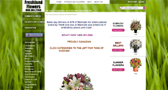 Desktop Screenshot of freshlandflowers.ca